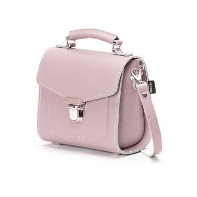 Zatchels Handmade Leather Sugarcube Handbag - Rose Quartz #2